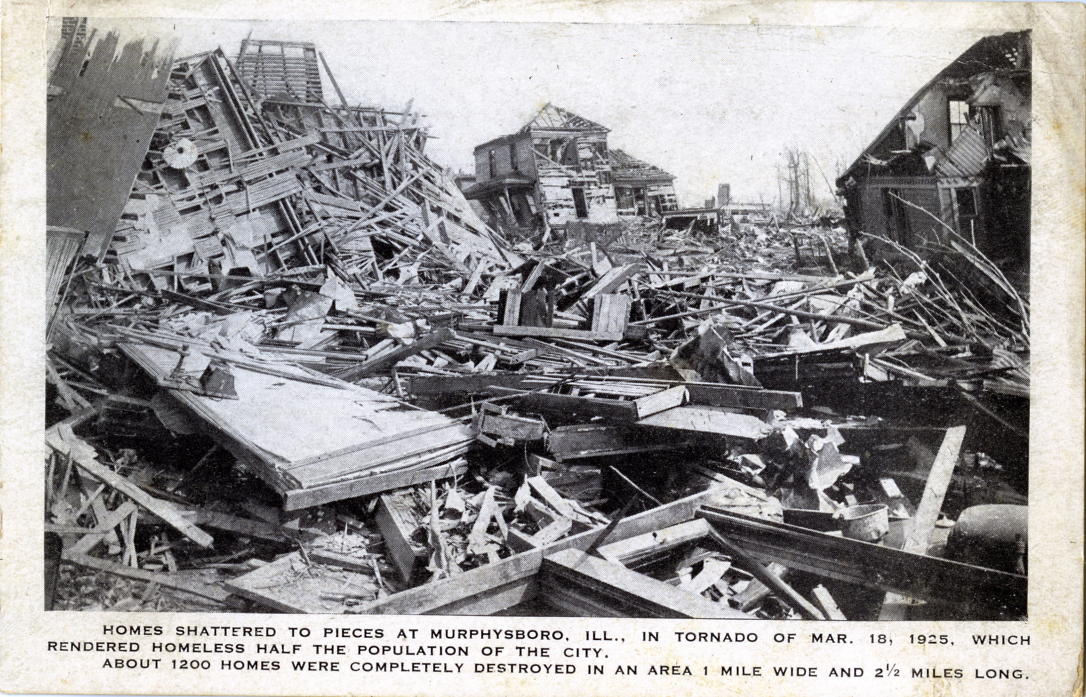 Postcards Of Murphysboro After The Tri State Tornado   1925 Tornado Postcard %23 15 